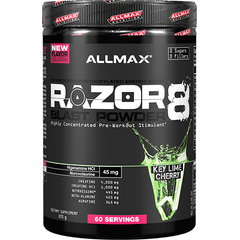 Allmax Nutrition Razor8 Blast Powder 60 Serves Key Lime Cherry
